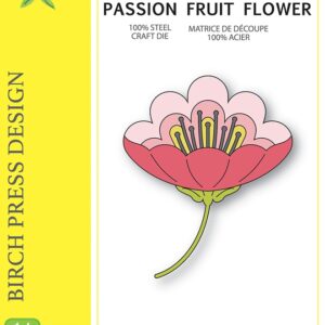 Birch Press Die Block Print Passion Fruit Flower