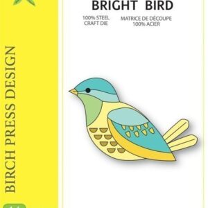 Birch Press Die Block Print Bright Bird