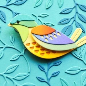 Birch Press Die Block Print Bright Bird