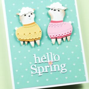 Poppy Stamps Die Nordic Joyful Lamb