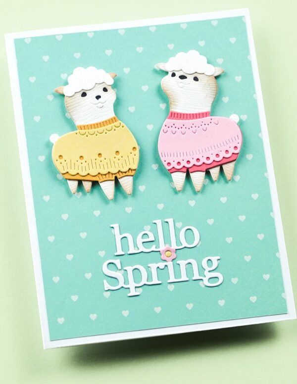 Poppy Stamps Die Nordic Joyful Lamb