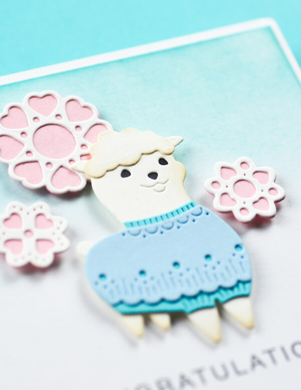 Poppy Stamps Die Nordic Cheerful Lamb