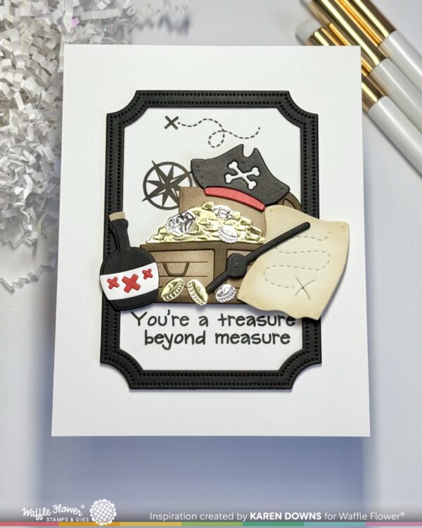 Waffle Flower Die Inquisitive Pirate Add-on