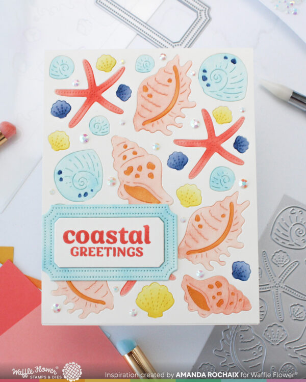 Waffle Flower Die Seashell Texture