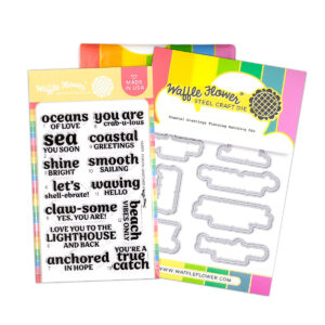 Waffle Flower Stamp & Die Coastal Greetings