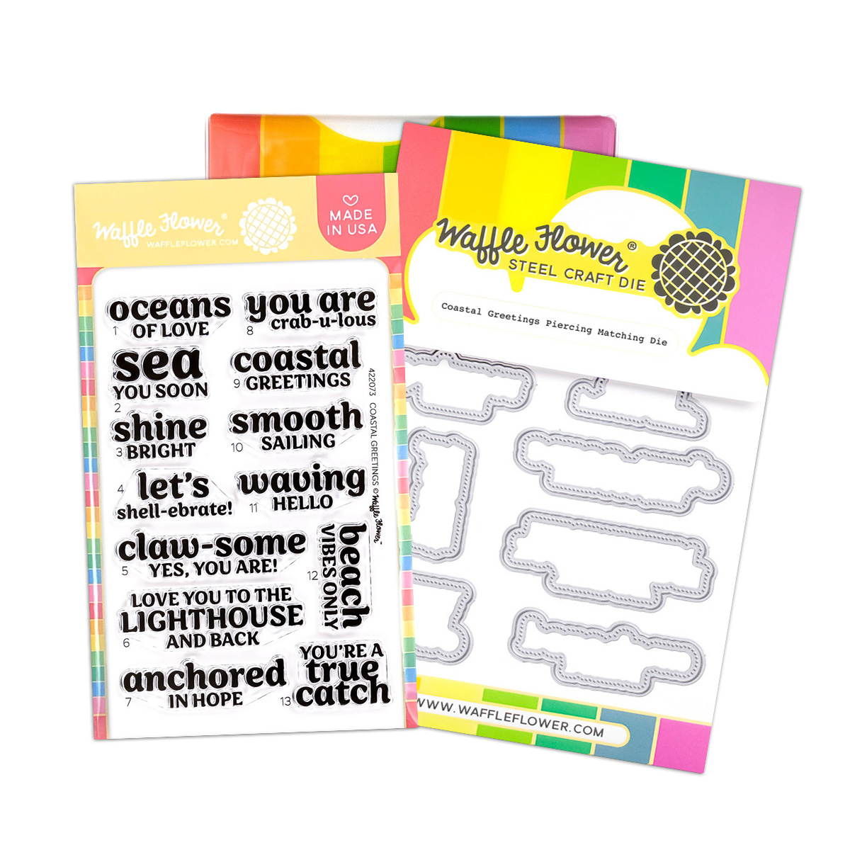 Waffle Flower Stamp & Die Coastal Greetings