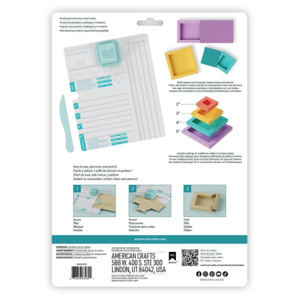 WE R SHADOW BOX PUNCH BOARD