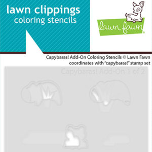 Lawn Fawn Stencil Capybaras! Add-on