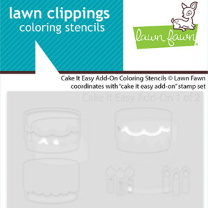 Lawn Fawn Stencil Cake It Easy Add-on