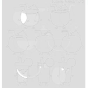 Lawn Fawn Stencil Summer Friends