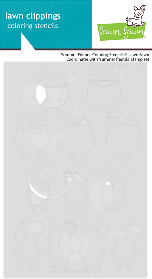 Lawn Fawn Stencil Summer Friends