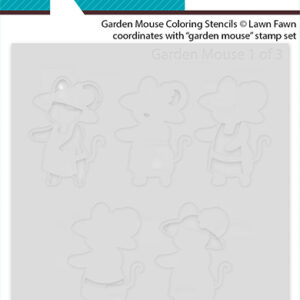 Lawn Fawn Stencil Garden Mouse