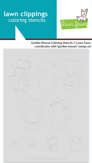 Lawn Fawn Stencil Garden Mouse