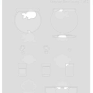 Lawn Fawn Stencil Keep On Swimming