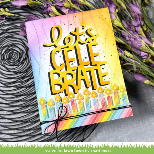 Lawn Fawn Die Candle Border