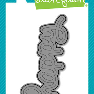 Lawn Fawn Die Scripty Happy Outline Add-on