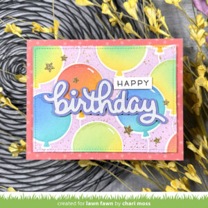 Lawn Fawn Die Scripty Birthday Outline Add-on