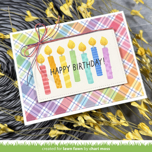 Lawn Fawn Stencil Birthday Candles