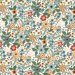 Echo Park Chickens 12X12 Flocked Floral