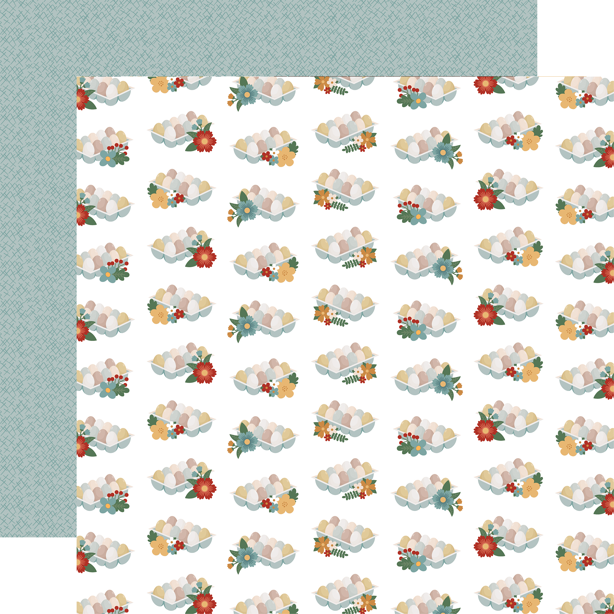 Echo Park Chickens 12X12 Farm Fresh Eggs