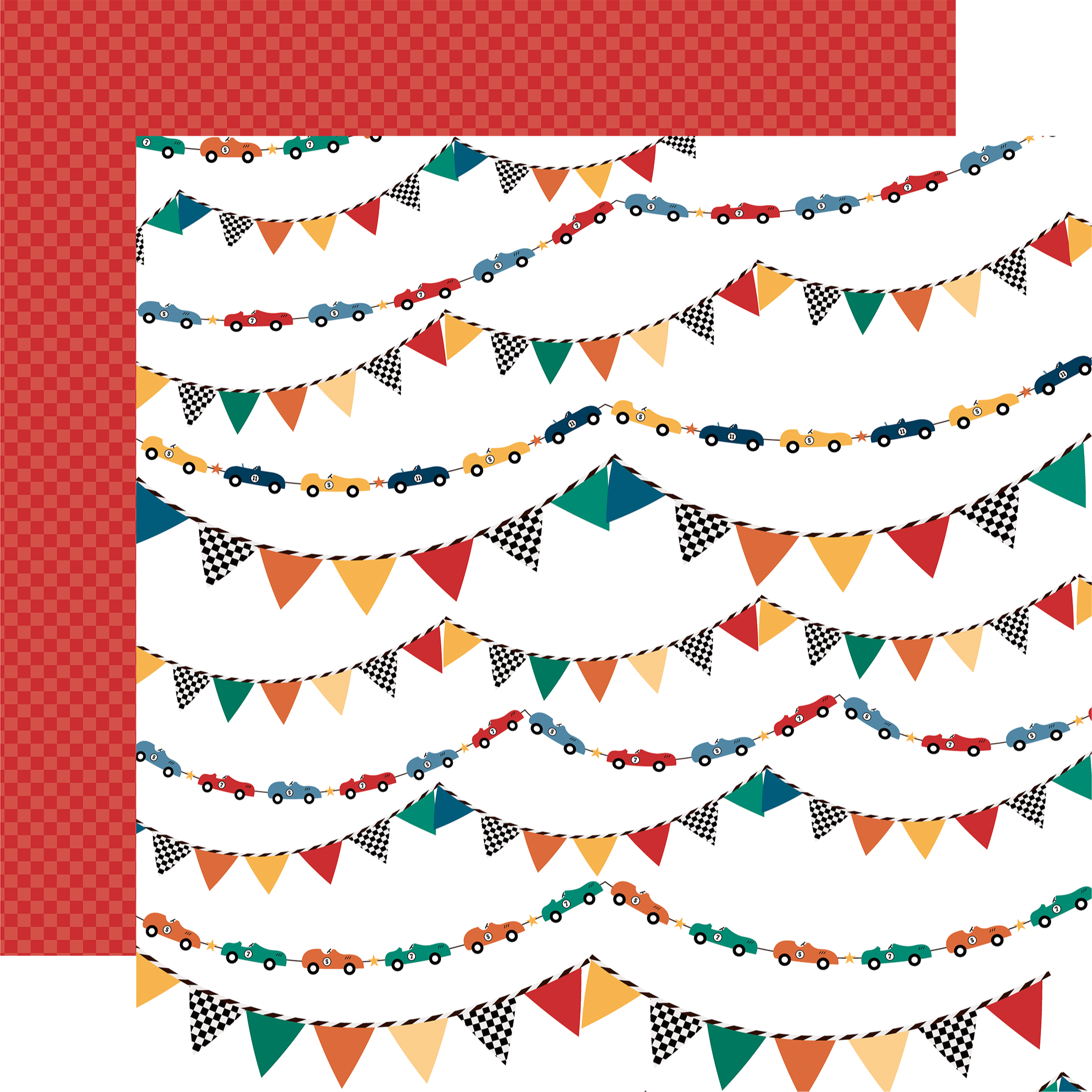 Echo Park Vroom! 12X12 You Win Garlands