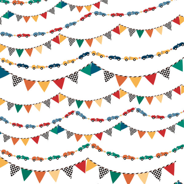 Echo Park Vroom! 12X12 You Win Garlands