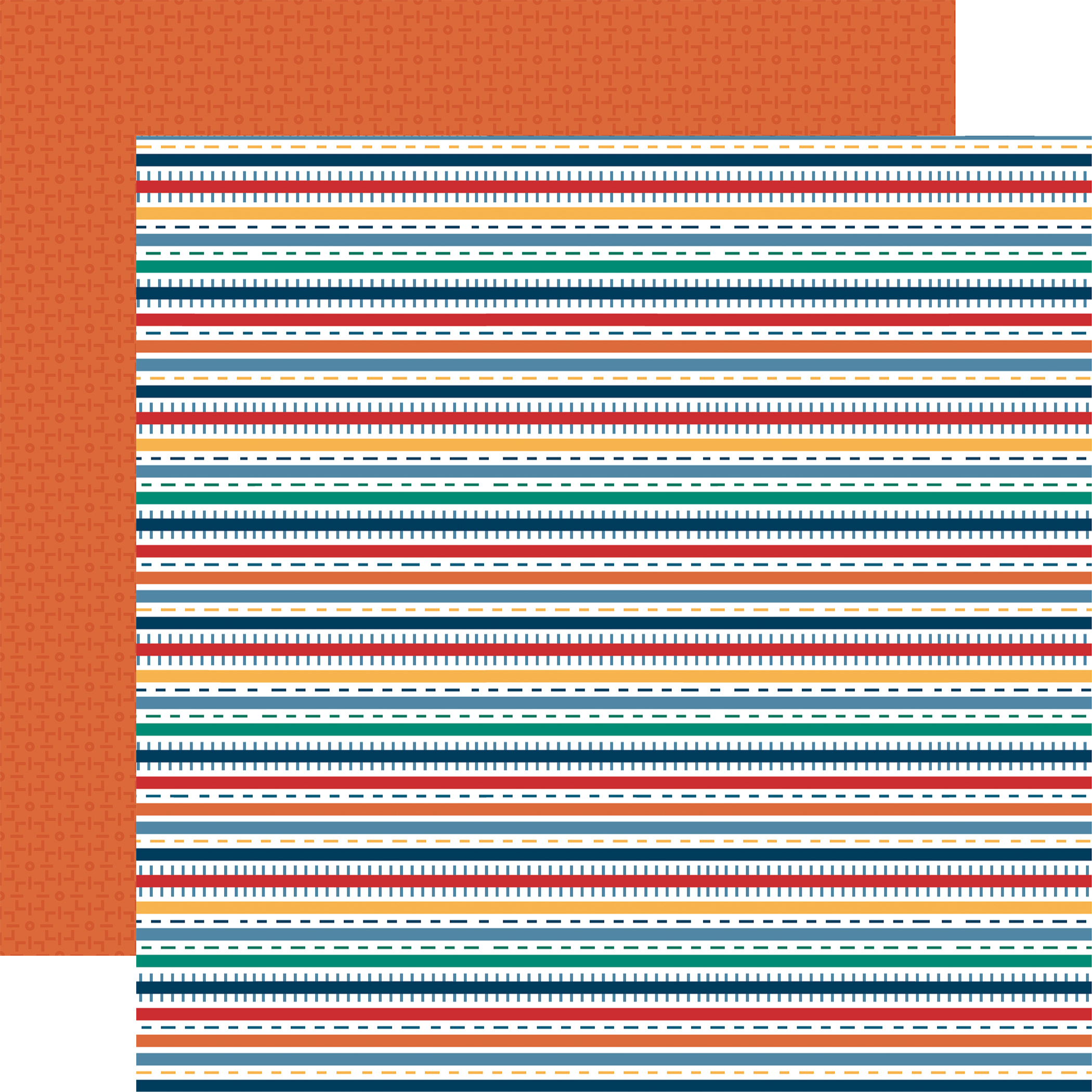 Echo Park Vroom! 12X12 Ready Set Go Stripes