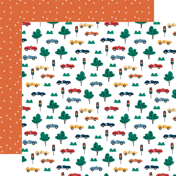 Echo Park Vroom! 12X12 Full Speed Ahead Cars