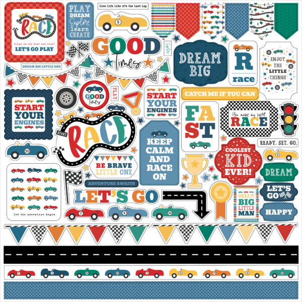 Echo Park Vroom! Element Sticker