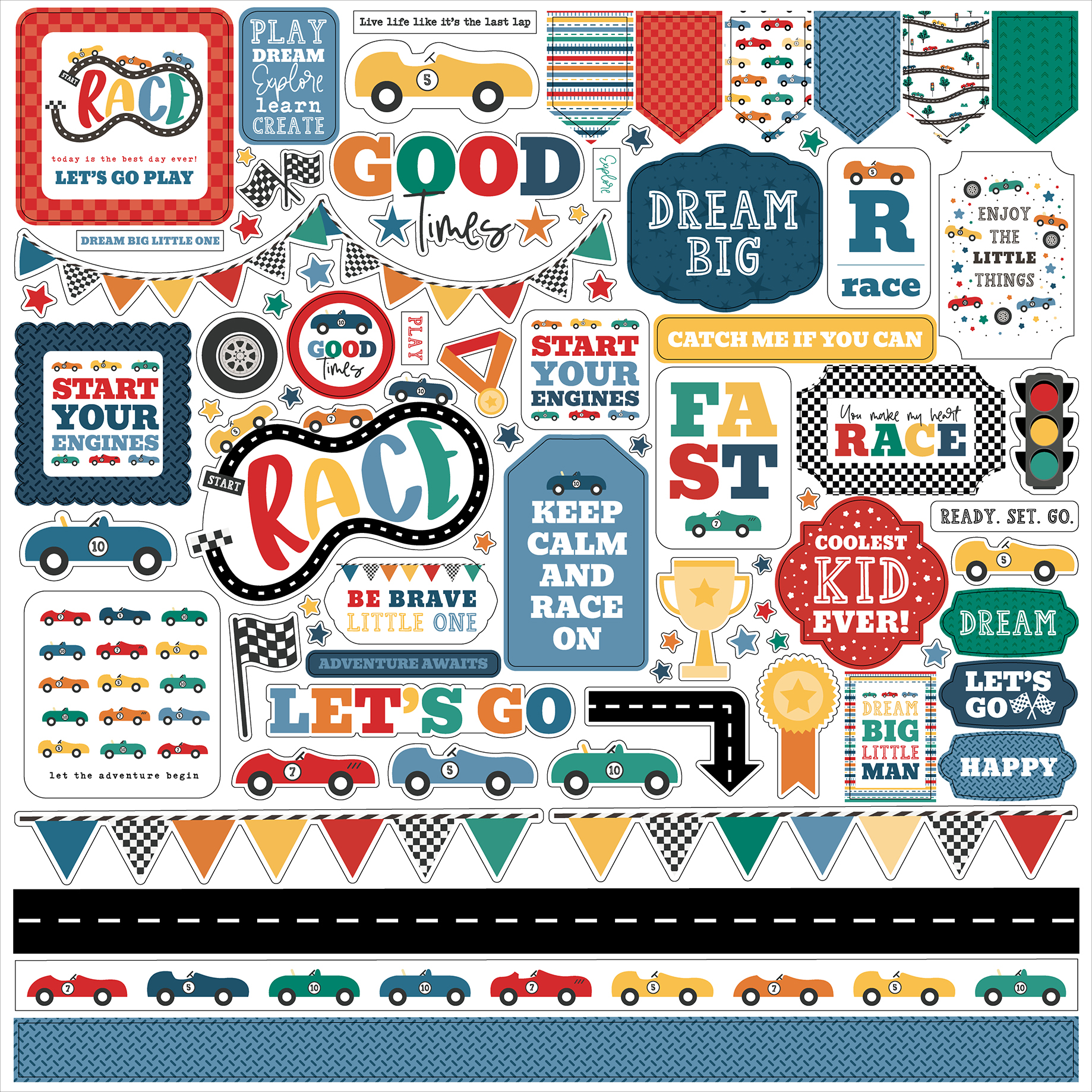 Echo Park Vroom! Element Sticker