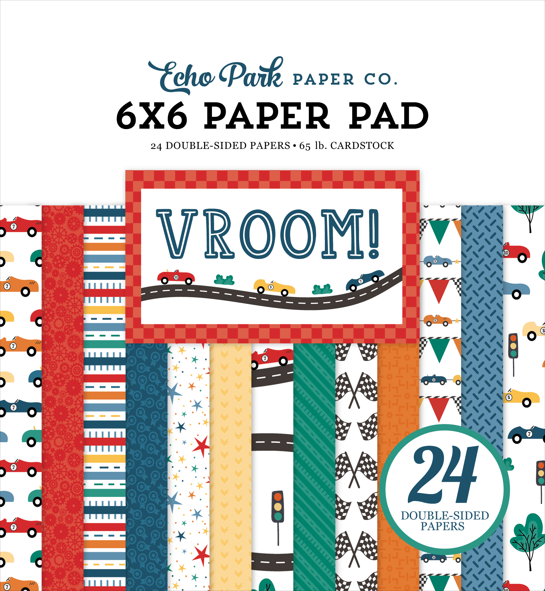 Echo Park Vroom! 6X6 Paper Pad