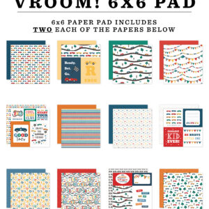 Echo Park Vroom! 6X6 Paper Pad