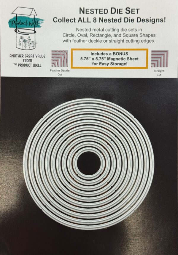 PRODUCT WELL DIE NESTED CIRCLES