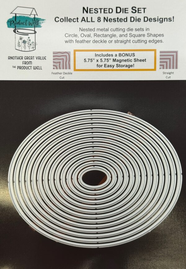 PRODUCT WELL DIE NESTED OVALS