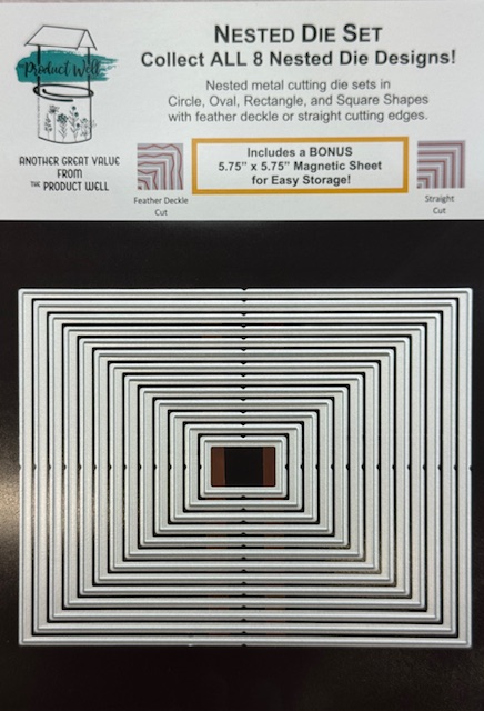 PRODUCT WELL DIE NESTED RECTANGLE