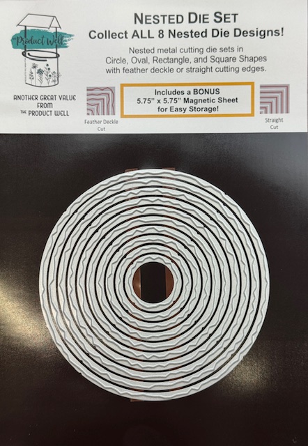 PRODUCT WELL DIE NESTED DECKLE CIRCLE