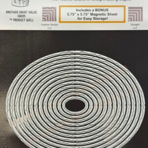 PRODUCT WELL DIE NESTED DECKLE OVAL