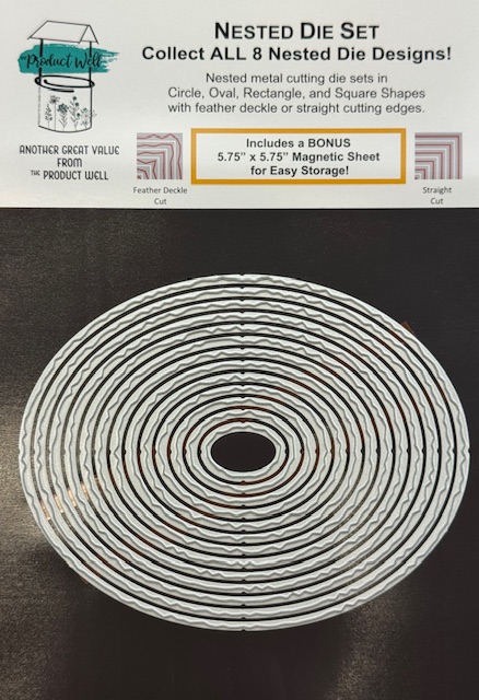 PRODUCT WELL DIE NESTED DECKLE OVAL