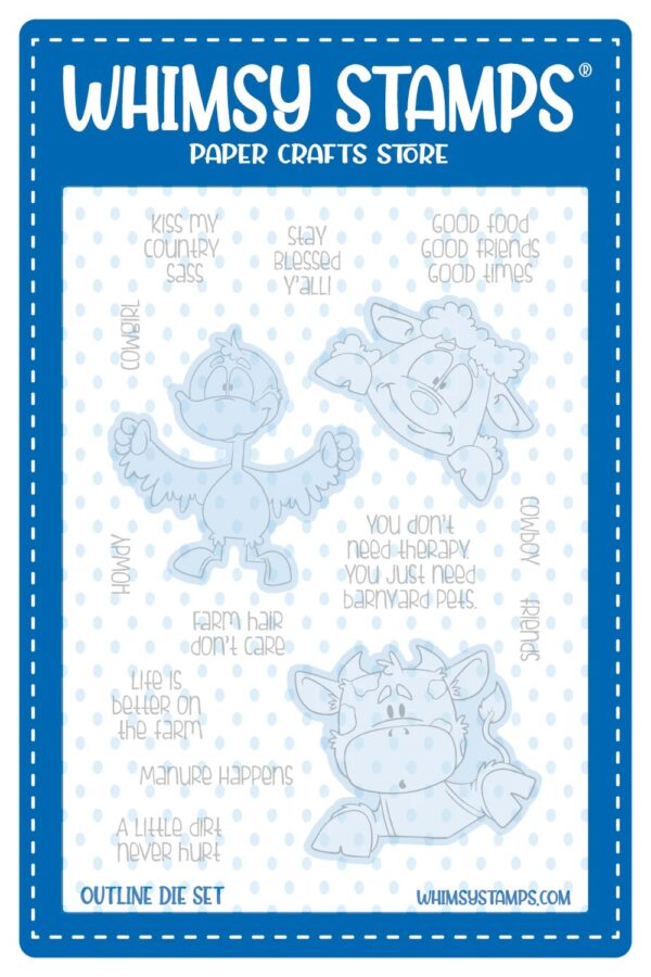 Whimsy Die Barnyard Friends Outline