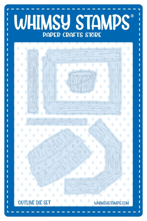 Whimsy Die Barnyard Elements Outline