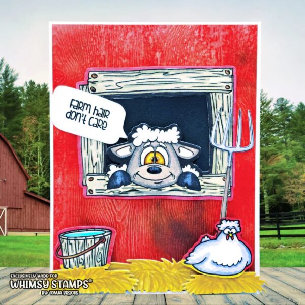 Whimsy Die Barnyard Elements Outline