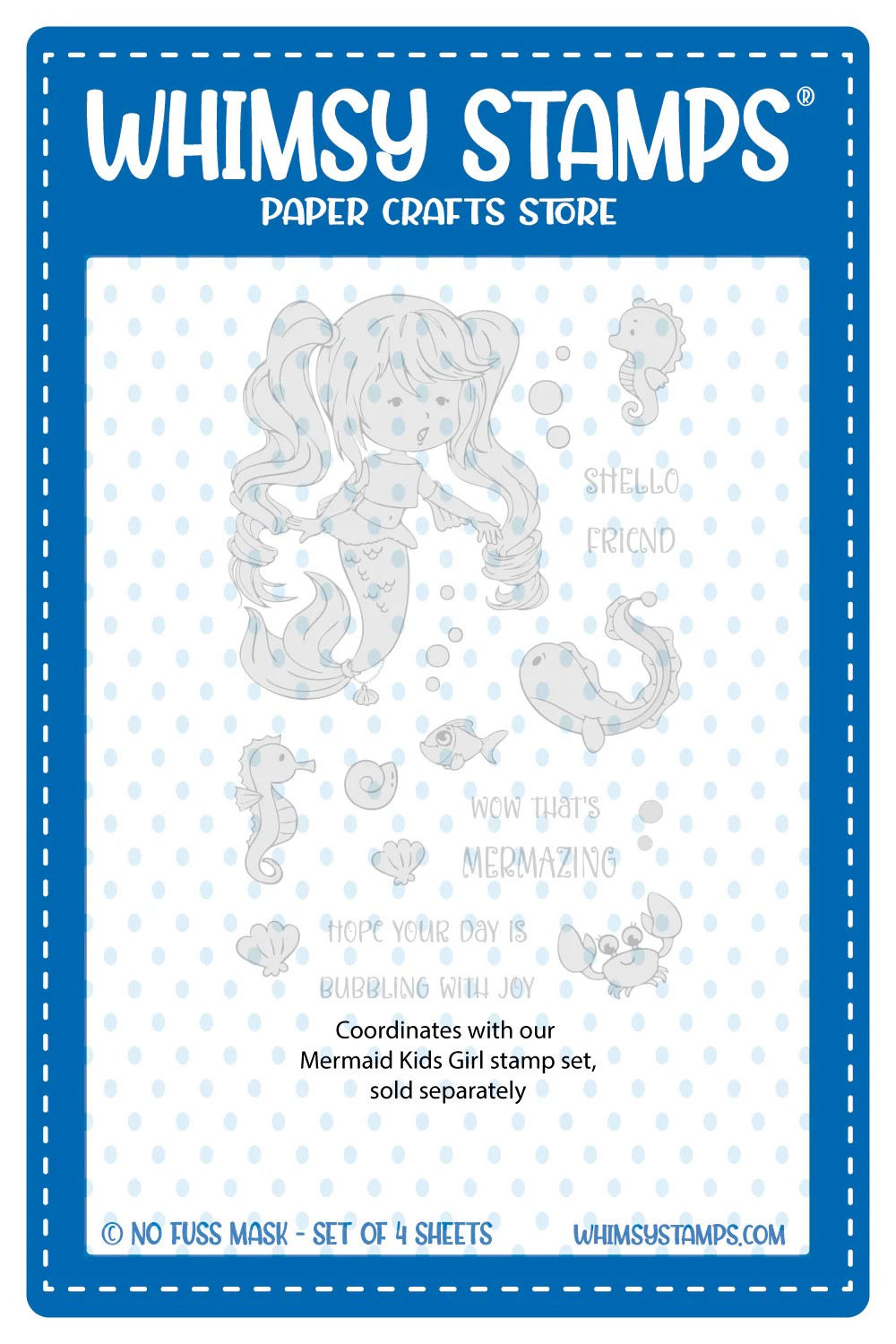 Whimsy Mermaid Kids Girl Mask