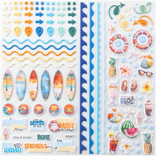 49 & Market Beach Vibe Puffy Sticker
