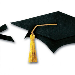 EK Jolee Boutique Large Grad Cap & Scroll