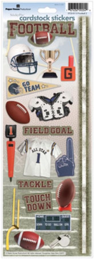 PAPER HOUSE CARDSTOCK STICKER FOOTBALL 2