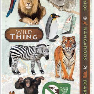 PAPER HOUSE CARDSTOCK STICKER ZOO