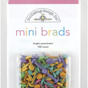DOODLEBUG MINI BRAD BRIGHT ASSORTMENT