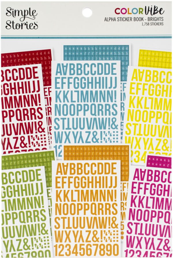 SIMPLE STORIES COLOR VIBE ALPHABET BOOK BRIGHTS