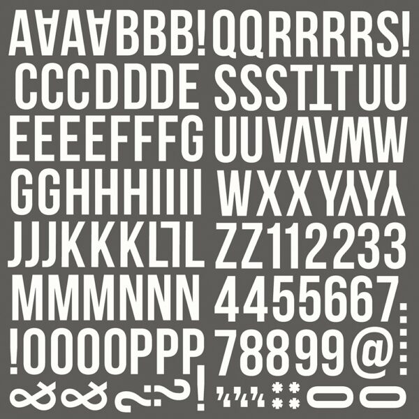 SIMPLE STORIES COLOR VIBE FOAM STICKER WARM WHITE