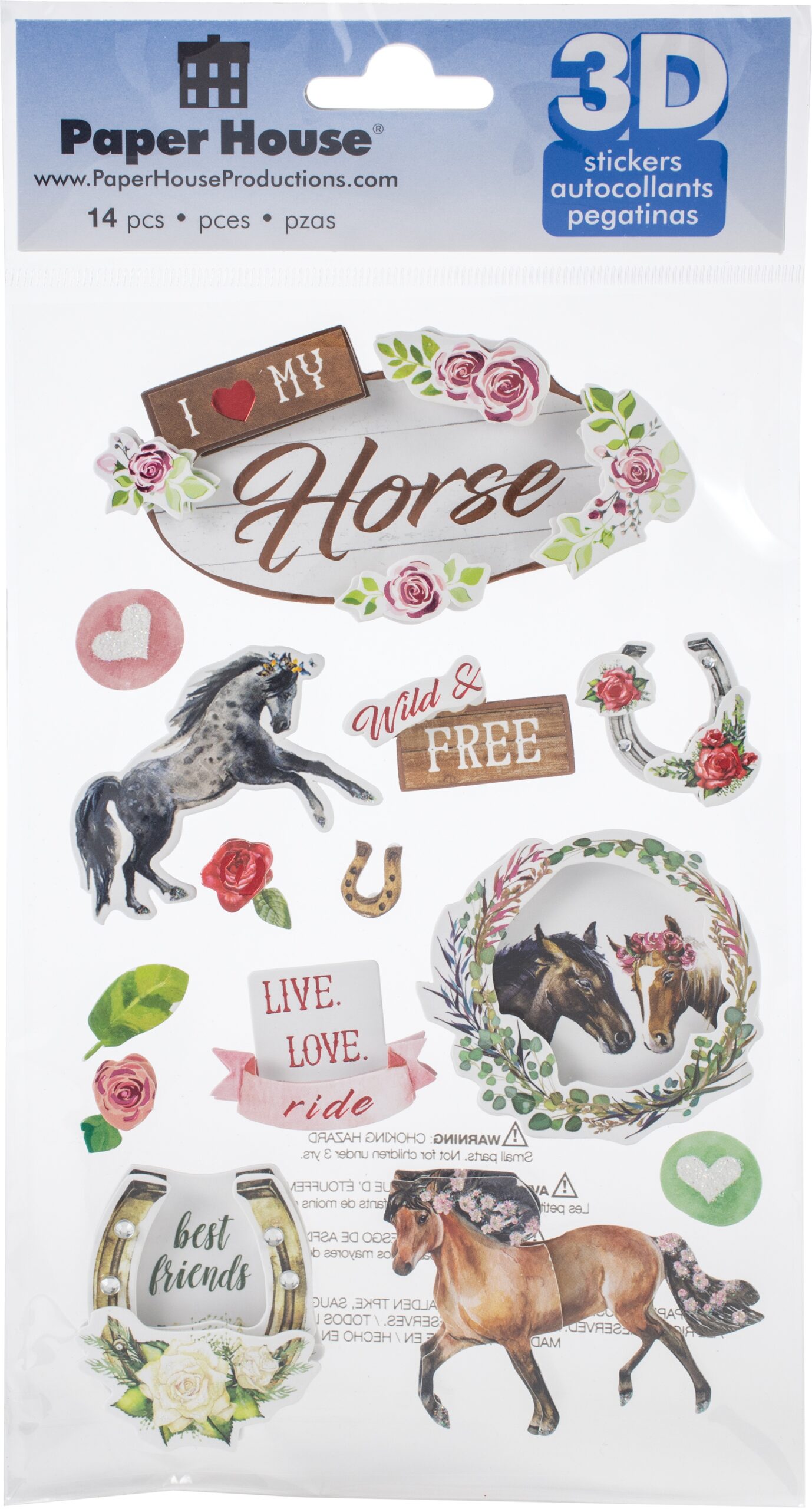 PAPER HOUSE 3D I LOVE MY HORSE